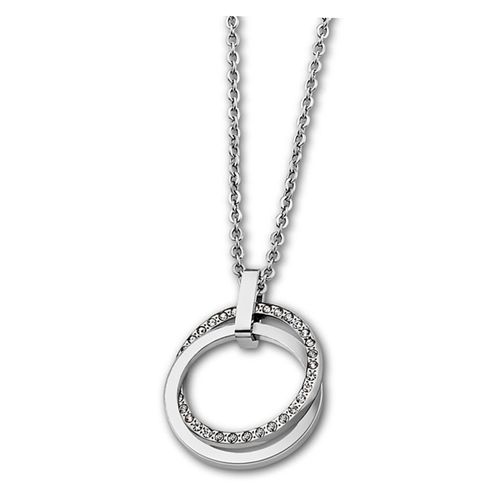 Collier Lotus Style Argent Ls1780-1/1 Bijoux Femme Acier Inoxydable Jls1780-1-1