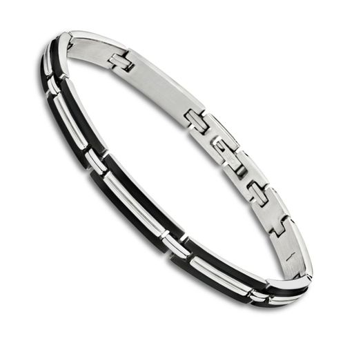 Bracelet Lotus Style Noir Ls1803-2/1 Bijoux Homme Acier Inoxydable Jls1803-2-1
