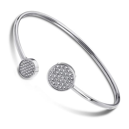 Lotus Style Bracelet Jonc Argent Ls1820-2/1 Bijoux Femme Acier Inoxydable Jls1820-2-1