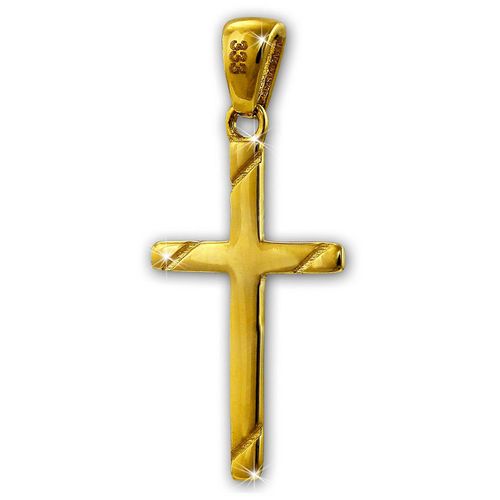 Golddream Collier Femme Pendentif Chaîne Croix Or Jaune 333 8 Carats Gdh503y