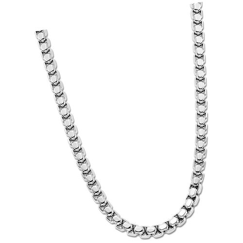 Collier Style Lotus Argent Ls1931-1/1 Bijoux Pour Hommes En Acier Inoxydable Jls1931-1-1