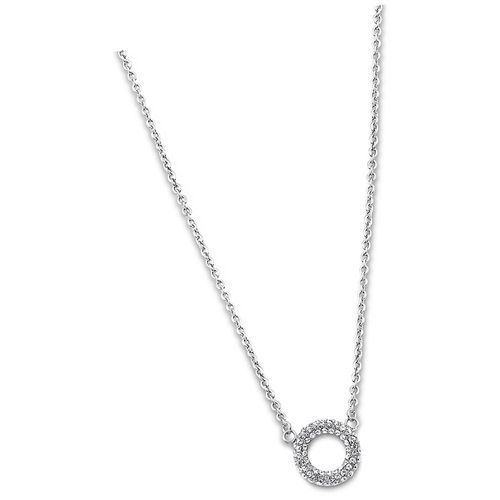 Collier Style Lotus Argent Ls1956-1/1 Bijoux Femme Acier Inoxydable Jls1956-1-1