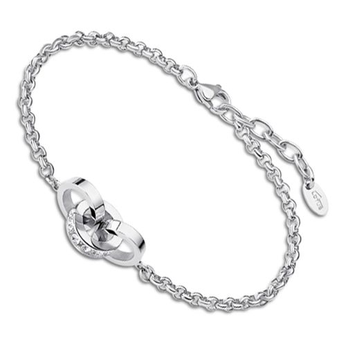 Bracelet Style Lotus Argent Ls1981-2/1 Bijoux Femme Acier Inoxydable Jls1981-2-1