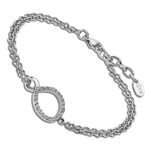 Bracelet Style Lotus Argent Ls1948-2/1 Bijoux Femme Acier Inoxydable Jls1948-2-1