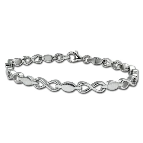 Bracelet Silberdream Infinite Argent 925 Brillant Mat 19cm Sda4802m