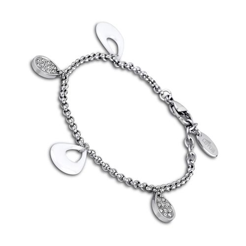 Bracelet Lotus Style Argent Blanc Ls1706-2/1 Femme Acier Inoxydable Céramique Jls1706-2-1