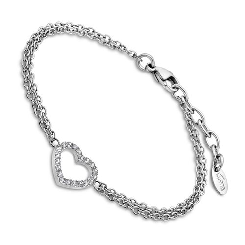 Bracelet Style Lotus Argent Ls2026-2/1 Bijoux Femme Acier Inoxydable Jls2026-2-1