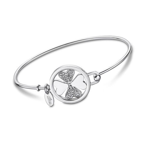 Bracelet Style Lotus Argent Ls2014-2/1 Bijoux Femme Acier Inoxydable Jls2014-2-1
