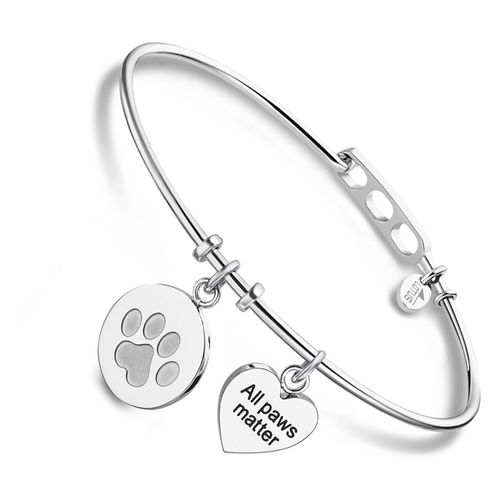 Bracelet Style Lotus, Breloques Argentées, Bijoux Pour Femmes, Acier Inoxydable, Ls2035-2/4 Jls2035-2-4