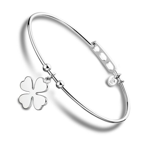 Bracelet Style Lotus, Breloques Argentées, Bijoux Pour Femmes, Acier Inoxydable, Ls2015-2/1 Jls2015-2-1