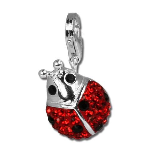 Silberdream Pendentif Charm Coccinelle Zircone Argent 925 Gsc207