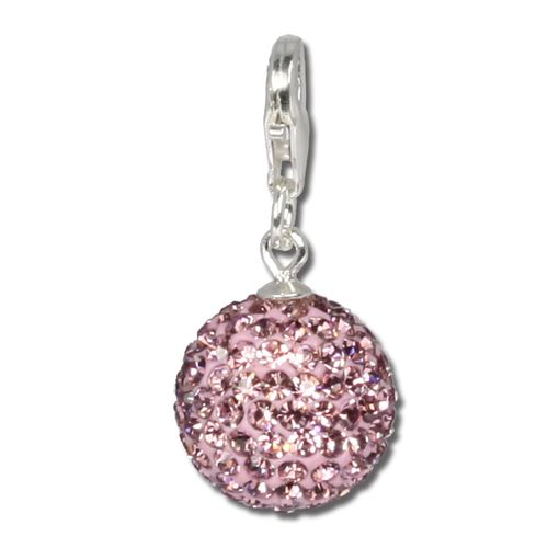 Silberdream Pendentif Charms Boule Zircone Argent 925 Gsc204