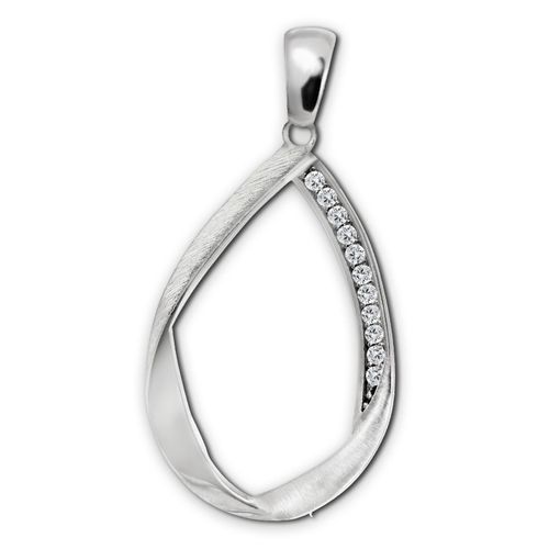Pendentif Chaîne Swing Pour Femme Silberdream En Argent 925 Zircone Blanc Sdh4374w