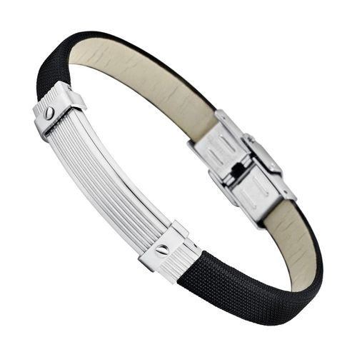 Bracelet Lotus Style Noir Ls1730-2/1 Bijoux Homme Acier Inoxydable Jls1730-2-1