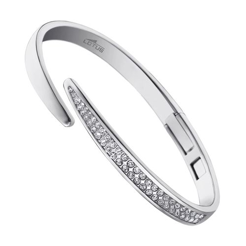 Lotus Style Bracelet Manchette Argent Ls1845-2/1 Femme Acier Inoxydable Jls1845-2-1