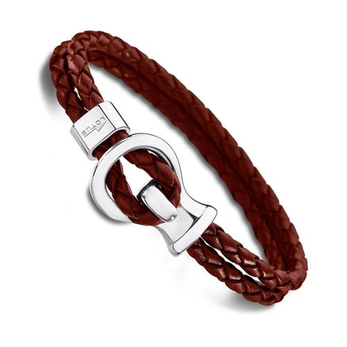 Lotus Style Bracelet Marron Ls1841-2/2 Bijoux Homme Acier Inoxydable Jls1841-2-2