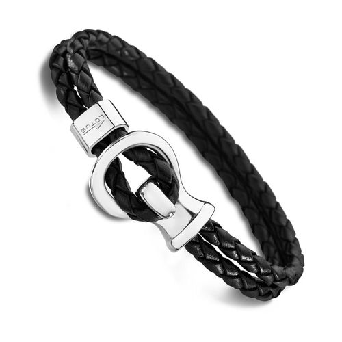 Bracelet Lotus Style Noir Ls1841-2/1 Bijoux Homme Acier Inoxydable Jls1841-2-1