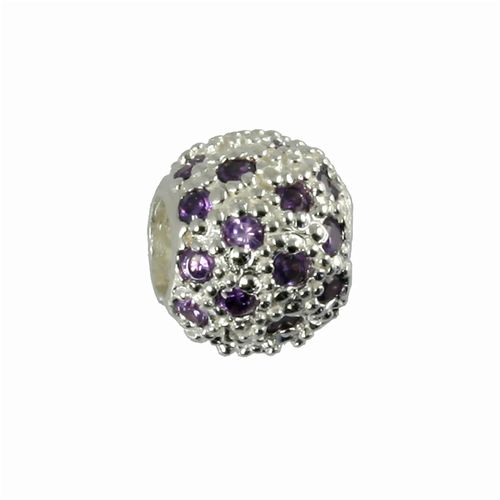 Boule De Perles Carlobiagi , Bijoux À Breloques En Argent Véritable 925, Élément En Zircone Bbsczp01pr