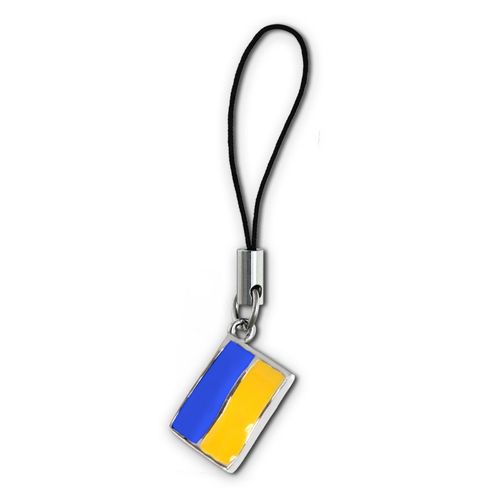 Silberdream Pendentif En Acier Inoxydable Drapeau Ukraine - Pendentif Téléphone, Sac Fc4006