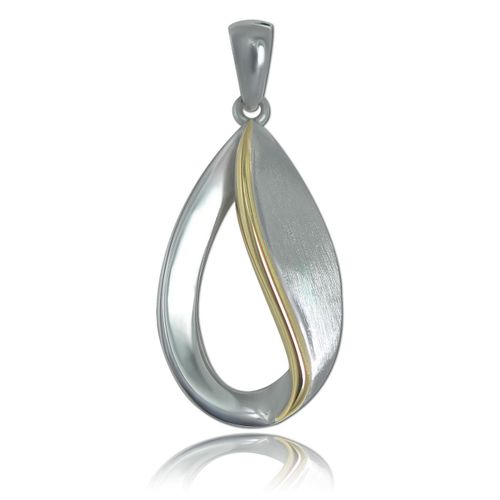Collier Pendentif Balia Pour Femme En Argent 925 Mat Et Battu Bah0010st