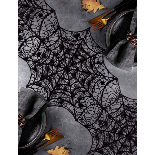 Chemin De Table Toile D'araignée En Pvc