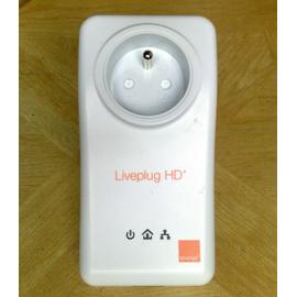 Paire de CPL Orange LivePlugs HD+ 200 Mbps 