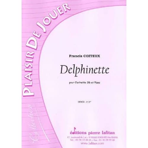Francis Coiteux : Delphinette Pour Clarinette Sib Et Piano - Collection Plaisir De Jouer