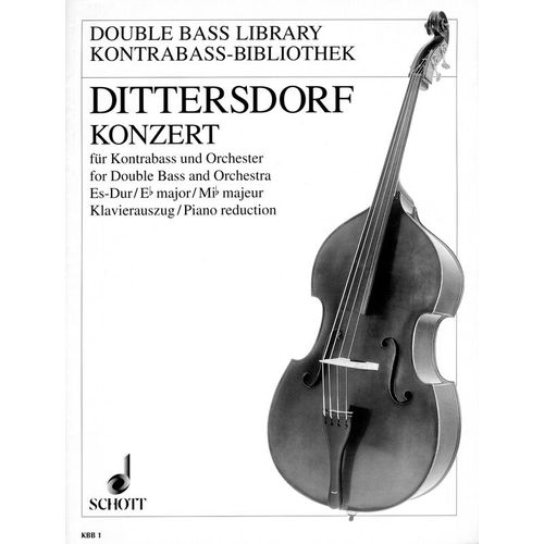 Carl Ditters Von Dittersdorf Konzert Es-Dur Krebs 171 Kontrabaß Bibliothek Pour: Contrebasse, Piano