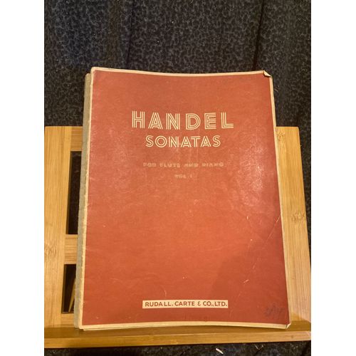 Handel / Haendel Sonates Pour Flûte Et Piano Vol. 1 Fleury Partition Ed. Rudall