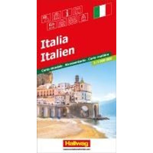 Hallwag Strassenkarte Italien 1:1 Mio.