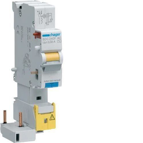 Hager BDC225F Bloc différentiel 1P+N 25A 30mA type AC