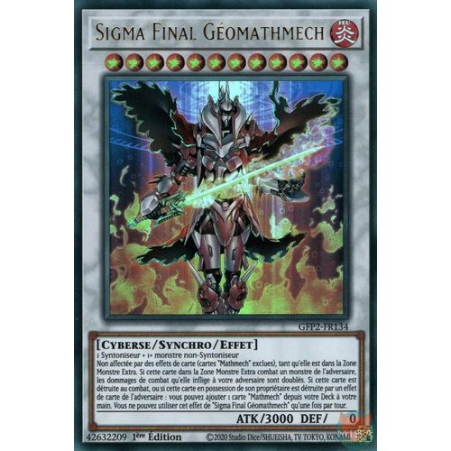 Yu Gi Oh Gfp2 Fr134 Sigma Final Géomathmech Ultra Rare