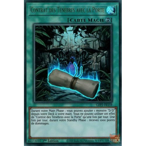 Yu Gi Oh Gfp2 Fr159 Contrat Des Ténèbres Avec La Porte Ultra Rare