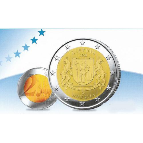 2 Euro Lituanie 2021 Region De Dzukija