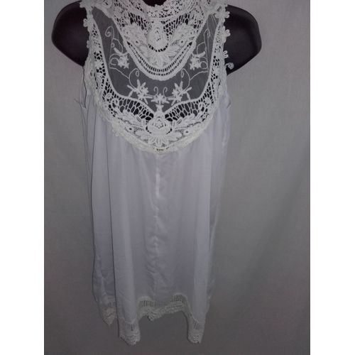 Blouse Robe Tunique Voile Bohème Coachelle Neuve 36
