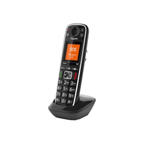 Gigaset E720HX - Extension du combiné sans fil avec ID d'appelant - ECO DECT\GAP\CAT-iq - SIP, RTP - noir