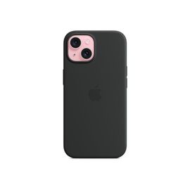 Apple - Coque De Protection Pour Téléphone Portable - Compatibilité Avec Magsafe - Silicone - Noir - Pour Iphone 15