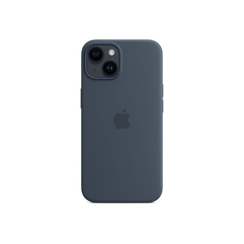 Apple - Coque De Protection Pour Téléphone Portable - Compatibilité Avec Magsafe - Silicone - Bleu Tempête - Pour Iphone 14