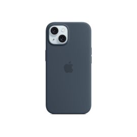 Apple - Coque De Protection Pour Téléphone Portable - Compatibilité Avec Magsafe - Silicone - Bleu Tempête - Pour Iphone 15