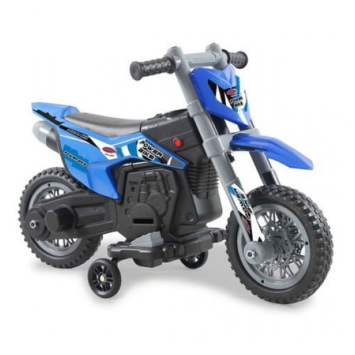 Ride-On Moto Power Bike Blu 6v