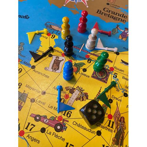 JEU DE SOCIETE : VOYAGE EN FRANCE COMPLET ET EN BON ETAT vintage liv.  Offerte