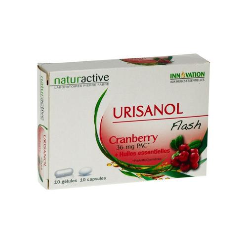 Naturactive Urisanol Flash 10 Gélules + 10 Capsules 