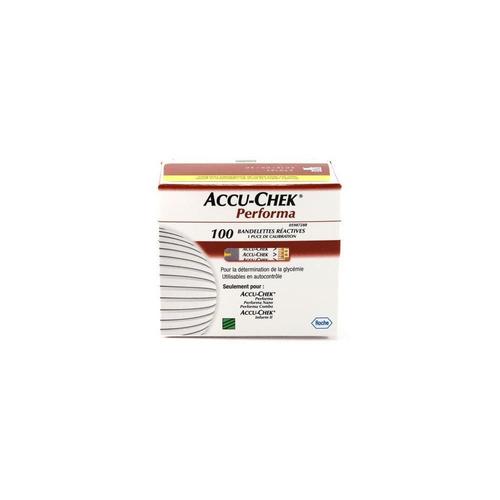 Accu Chek Performa Bandelettes Réactives X100 