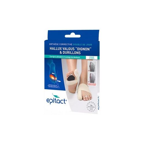 Epitact Orthèse Corrective Double Hallux Valgus Droit Taille S 