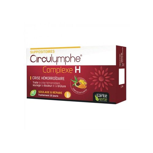Santé Verte Circulymphe Complexe H 10 Suppositoires 
