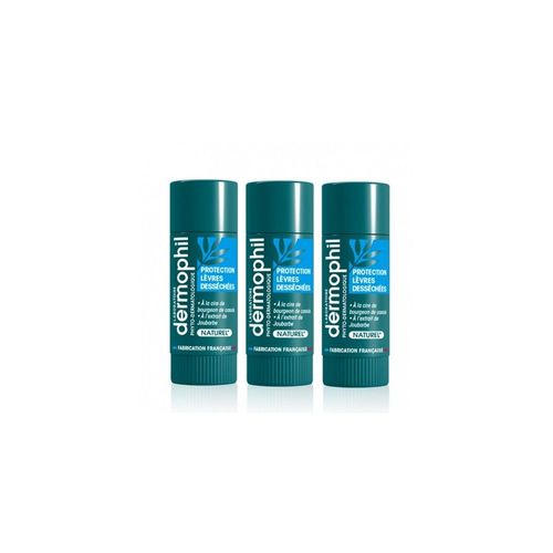 Dermophil Indien Stick Protection Lèvres Desséchées Trio 