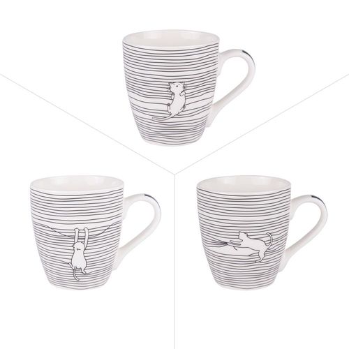 Tasse filo cats 23 cl (lot de 3)