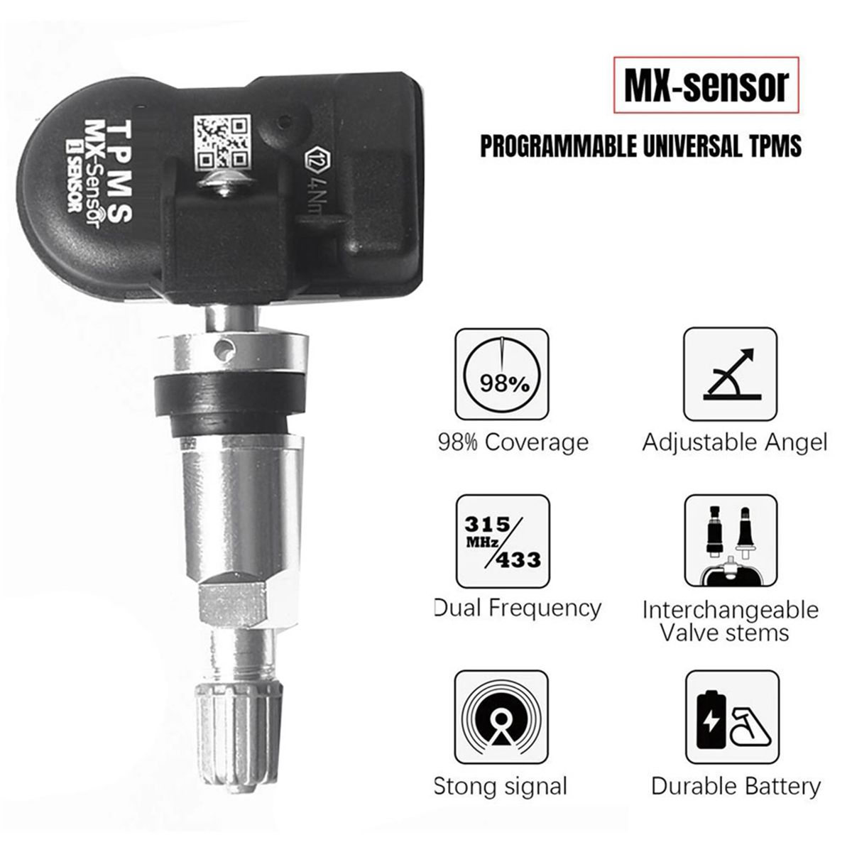 5 Capteur Mx Programmable 315mhz + 433mhz Universel 2 En 1 S... - 5