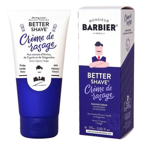 Better-Shave Crème - Raser - Monsieur Barbier - Crème De Rasage Protectrice Anti-Irritations 