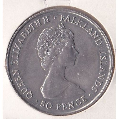 50 Pence Queen Elizabeth Falkland Islands